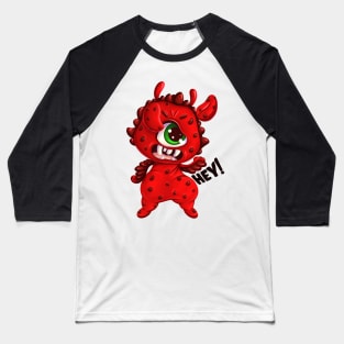 Angry Little Monster “Hey!” Baseball T-Shirt